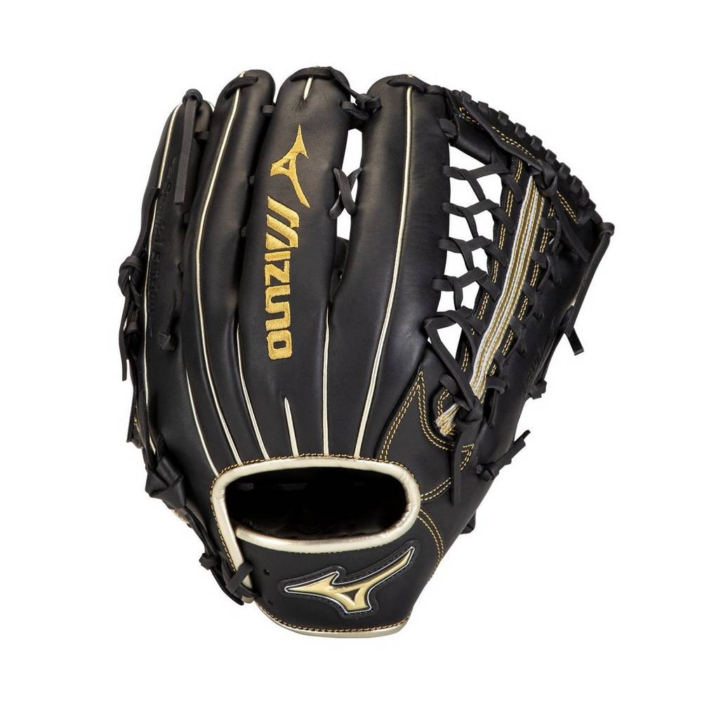 Guantes Mizuno Beisbol MVP Prime SE Outfield 12.75" Para Mujer Negros/Dorados 0587394-CF